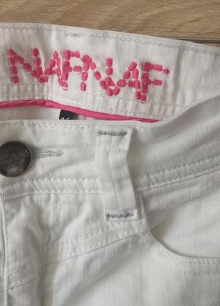 Стильные брендовые белые джинсы naf-naf (новые)3 фото