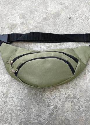 Поясная сумка бананка цвета хаки от intruder
