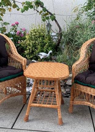 Меблі плетені з лози, набір