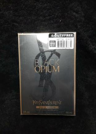 Black opium yves saint laurent 90мл  блек опиум парфюмированная вода духи женский парфюм жіночі парфуми
