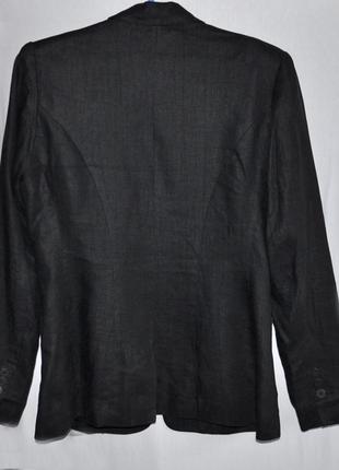 Черный льняной пиджак #розвантажуюсь3 фото