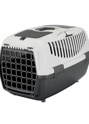 Контейнер-переноска trixie «capri 2» 37 x 34 x 55 см (сіра)