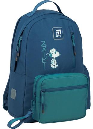Рюкзак kite education teens sn22-949m peanuts snoopy + бафф