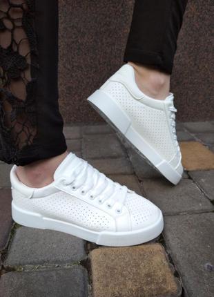 Мокасини кросівки літні жіночі білі