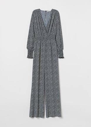 Брючный комбинезон в цветочный принт h&m