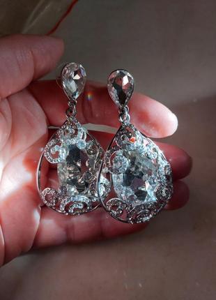 Весільна корона , діадема ,сережки