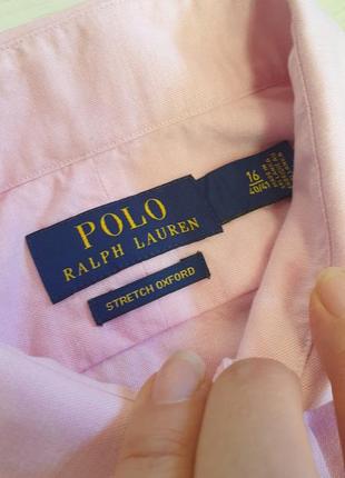 Стильна рожева сорочка на високий ріст polo ralph lauren6 фото