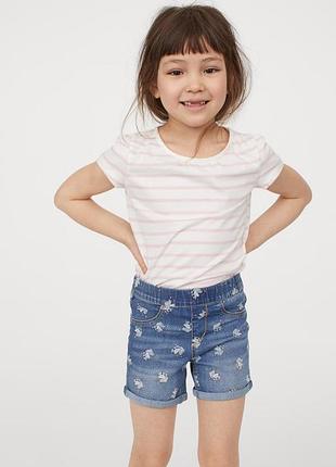 Джинсовые шорты h&m 5-6 2