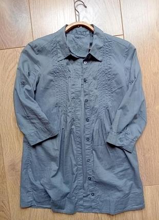 Воздушная рубашка из тонкого хлопка.