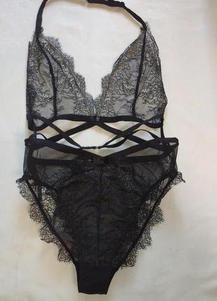 Изысканное кружевное боди victoria's secret s