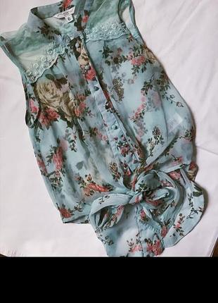 Супер легкая блуза на завязках от new look 💙