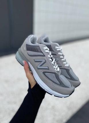 Кросівки жіночі new balance 990 grey white/кроссовки женские нью баланс 990