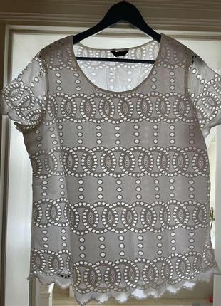 Блузка батистовая на підкладці р. 50-52