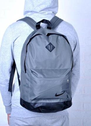Рюкзак кож.дно серый 🎒 портфель