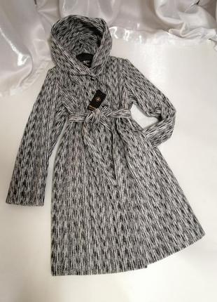 ✅ пальто жіноче з глибоким капюшоном країна виробник: україна ⚜️склад: wool 54% polyester 10% visco2 фото