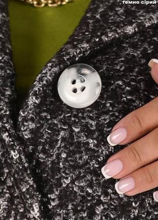 ✅ пальто демі букле з бічними кишенями 80%wool.7%cashmere.13%nylon розмір: 48 ширина плечей: 39 см.10 фото