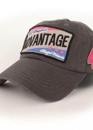 Молодіжна кепка sport line коричнева з лого advantage. артикул: 45-0439
