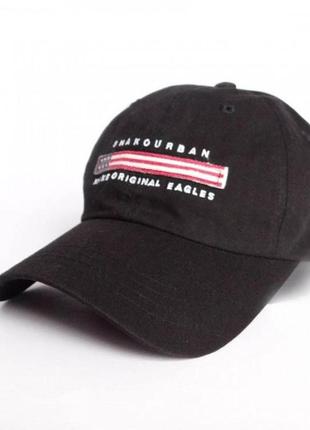 Бейсболка від бренду sport line чорна з лого shakourban. артикул: 45-0080