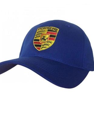 Автомобільна кепка sport line синя з логотипом porsche