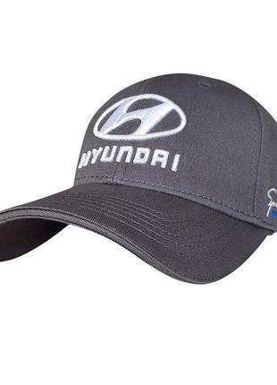 Автомобильная кепка sport line серая с лого hyundai