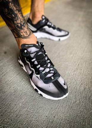 Кроссовки мужские nike react element 87 "anthracite"(преміум якість) кросівки чоловічі найк