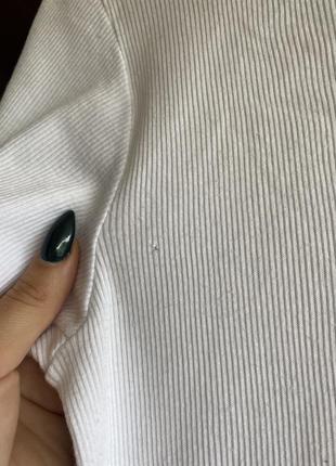 Базовий топ в рубчик Animal-Print dolce&gabbana оригінал, біла футболка в рубчик, брендовий топ люкс, базовая футболка в рубчик, брендовый топ оригинал7 фото