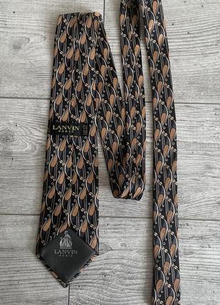 Галстук lanvin silk tie2 фото