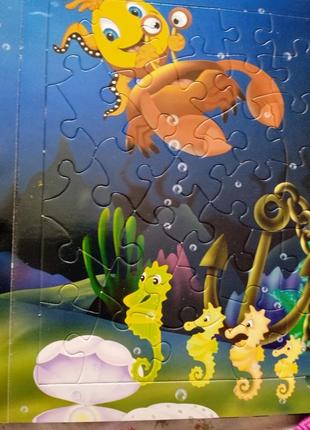 Морские приключения. книга-пазл.