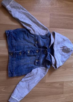Модная джинсовая куртка на мальчика2 фото