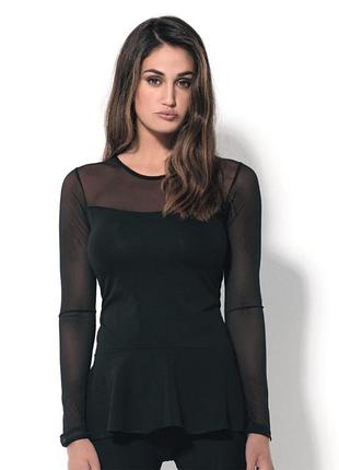 Сорочка з довгим рукавом і вставками з фатину - lovelygirl