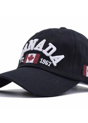 Фирменная бейсболка narason черная с вышивкой canada. артикул: 45-0036