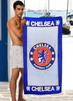 Мужское полотенце для пляжа shamrock с логотипом chelsea. артикул: 42-0033