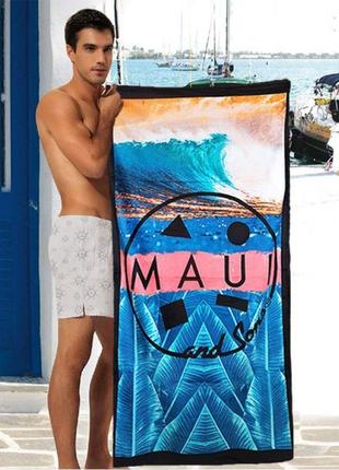 Полотенце для пляжа shamrock с разноцветным принтом. артикул: 42-01011 фото
