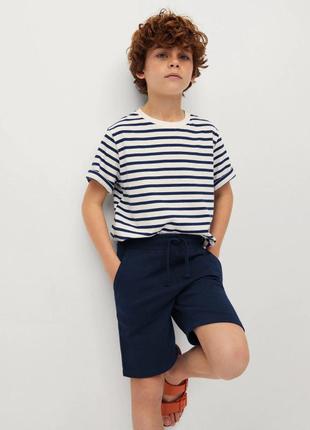 Хлопковые шорты h&m  6-7 лет