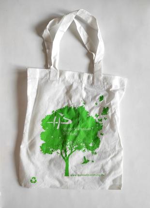 Еко шопер сумка чохол чехол білий з деревом белая сландбонд агро волокно1 фото