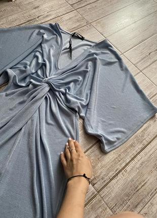 Нова фірмова блакитна коктельна сукня у стилі ретро