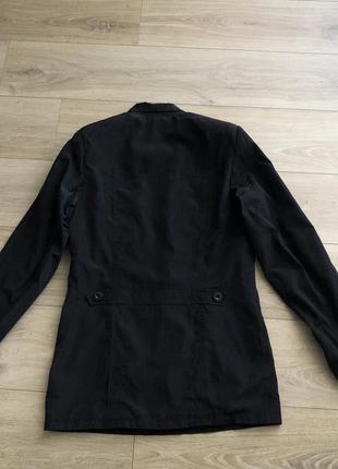 Куртка вітровка класична чорна ветровка классическая черная 46 размер8 фото
