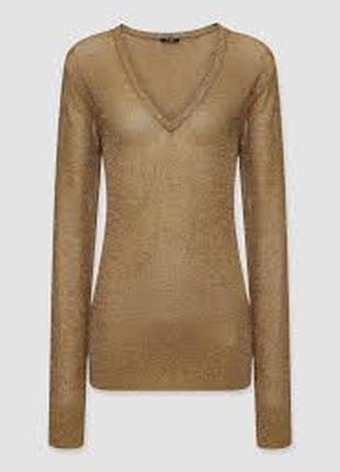 Topshop золотий люрекс довгий джемпер туніка