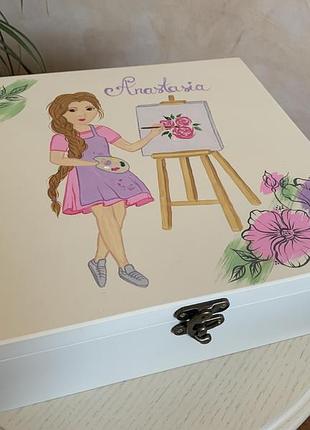 Шкатулка для прикрас іменна handmade