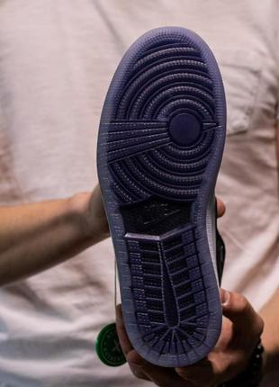 Nike air jordan 1 mid patent chameleon мужские  кроссовки найк аир джордан5 фото