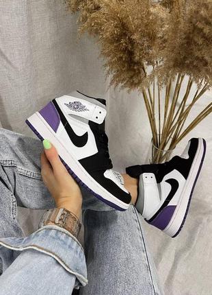 Жіночі кросівки найк аїр джордан / nike air jordan 1 retro varcity purple