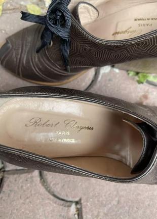 Robert clergerie/ туфлі на каблуку/туфлі-ботильйони / французькі туфлі4 фото