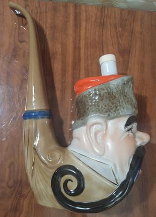 Пляшка керамічна трубка козак
