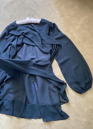 Багатошарова шифонова сукня, короткий повітряне плаття7 фото