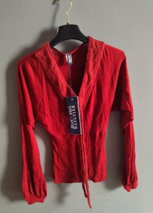 Jean paul gaultier винтажный свитер женский с v-образным вырезом