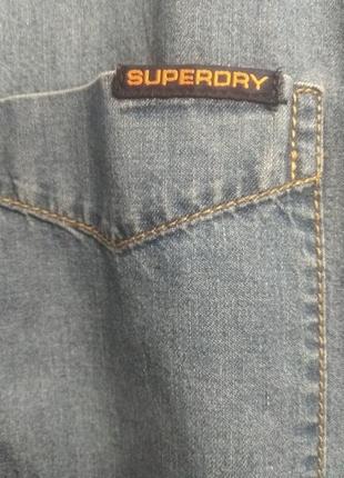 Джинсовая рубашка superdry6 фото