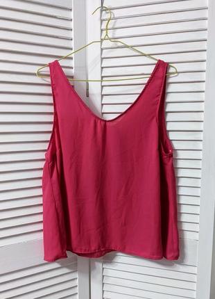 Стильна блуза супер актуального кольору фуксія, рожева, шифон4 фото