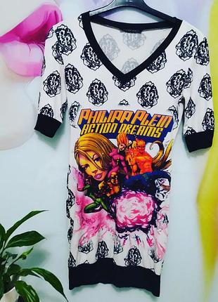 Плаття міді туніка philipp plein