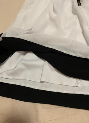 Сукня платье чёрно-белое школьное2 фото