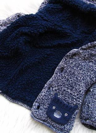 Стильний тепла кофта светр худі толстовка з капюшоном і вушками nutmeg3 фото